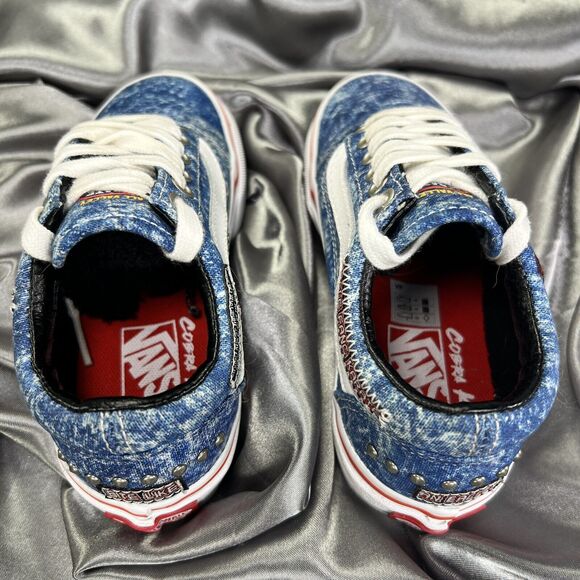 VANS Unisex Toddler 11.5 Cobra Kai Sneakers Unisex Blue Eagle Fang Logo‎ Karate - Picture 17 of 17